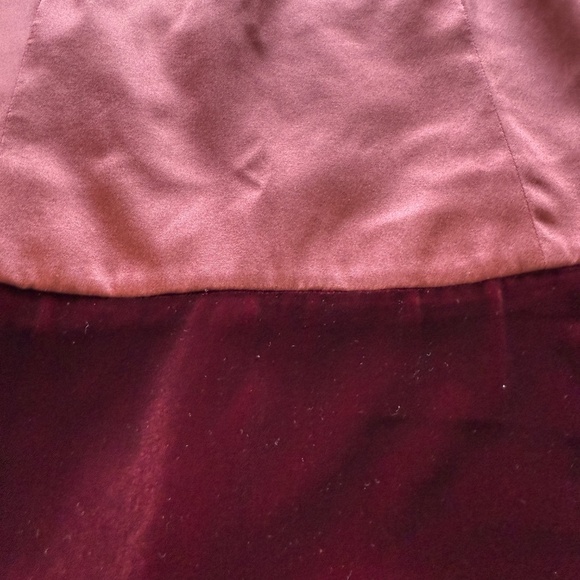 G. Label by Goop Chelsea Satin Velvet Midi Dress in Dark Oxblood 45269 - Picture 11 of 12